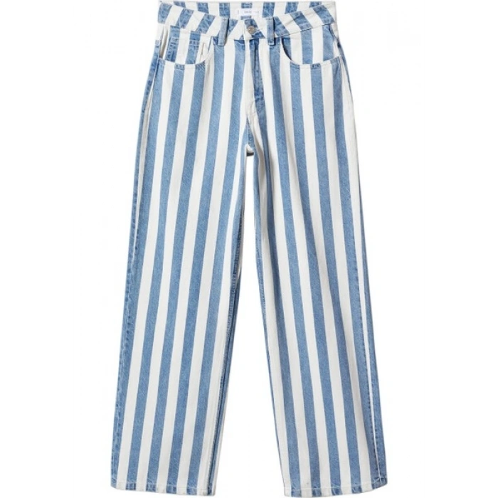Mango Düz Çizgili Jean