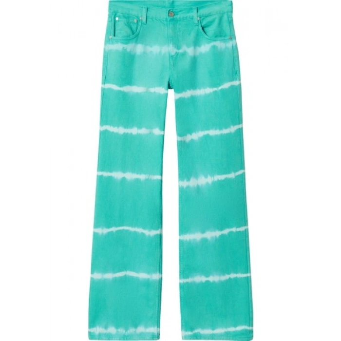 Mango Geniş bacak batik jean pantolon