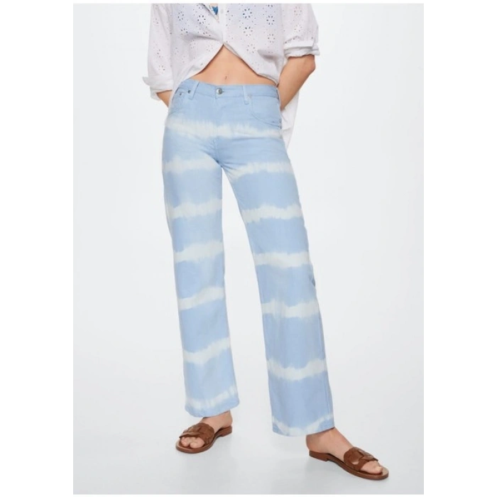 Mango Geniş Paça Batik Jean
