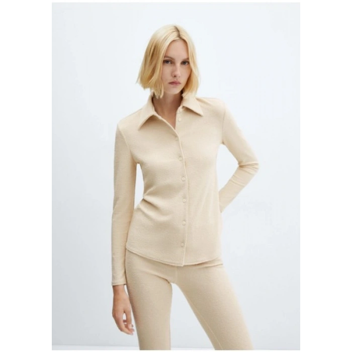 Mango Geniş Paça Örme Pantolon