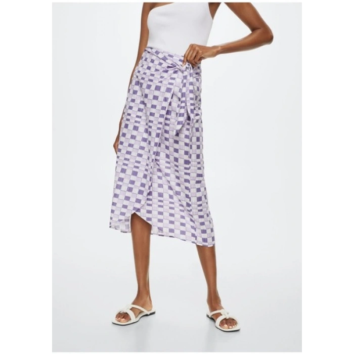 Mango Geometrik Desenli Etek