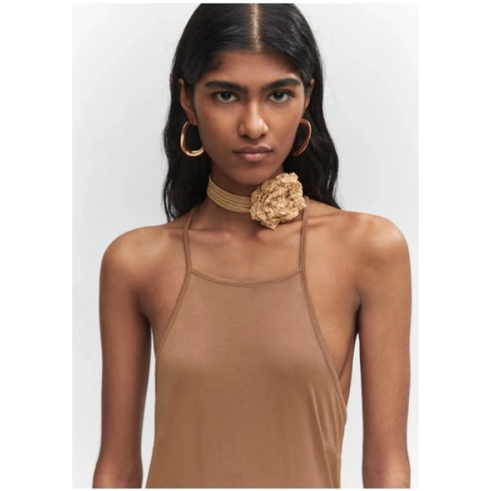 Mango Halter Yaka Modal Elbise