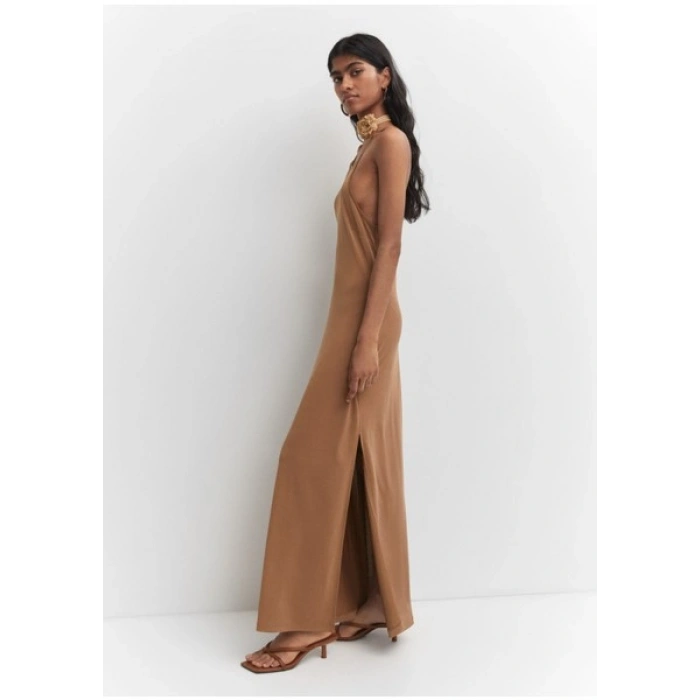 Mango Halter Yaka Modal Elbise