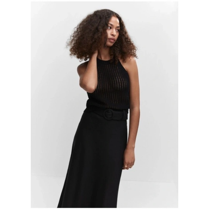 Mango Halter Yaka Örme Üst