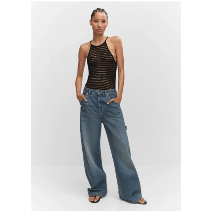 Mango Halter Yaka Örme Üst