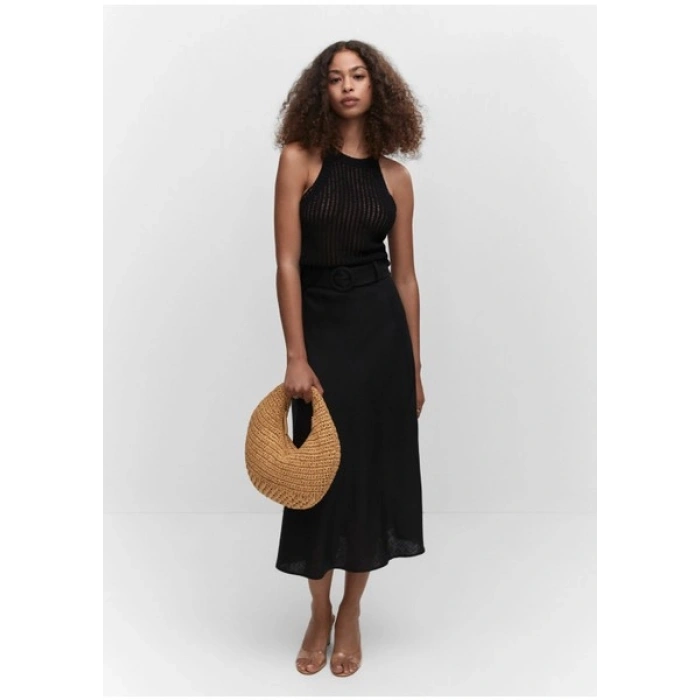 Mango Halter Yaka Örme Üst