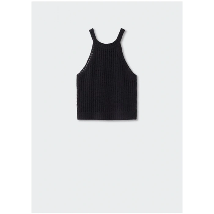Mango Halter Yaka Örme Üst