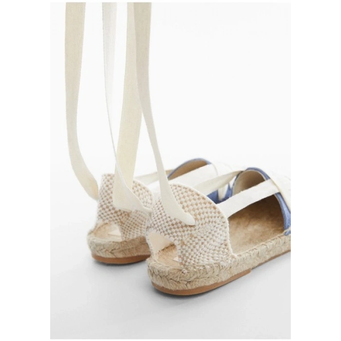 Mango Kids Bağlamalı Espadril Sandalet