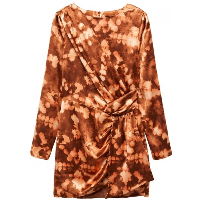 Mango Kısa Batik Dökümlü Elbise