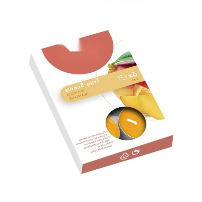 Mango Kokulu Tealight Mum - 6lı Paket
