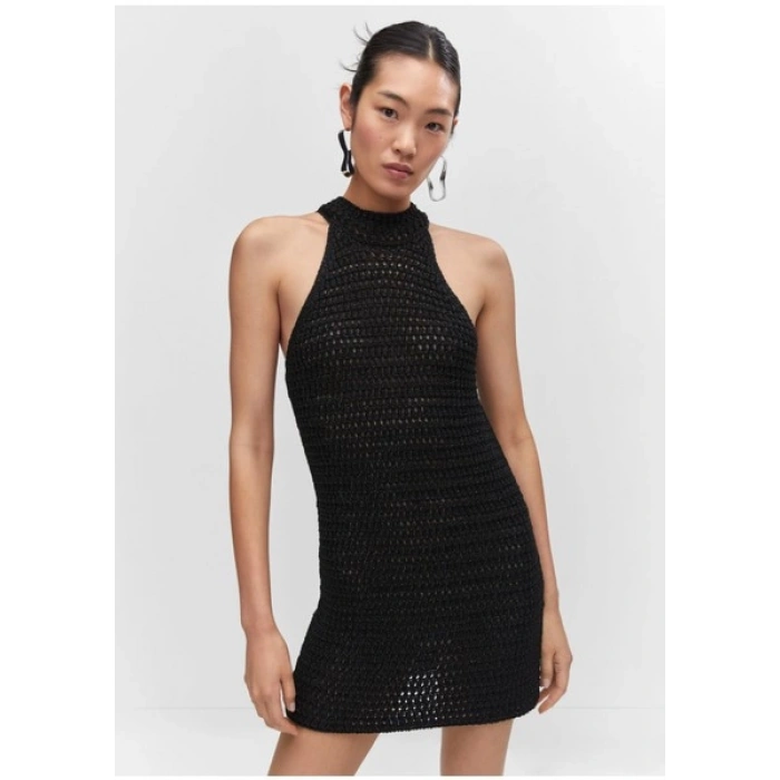 Mango Lurex Askılı Elbise
