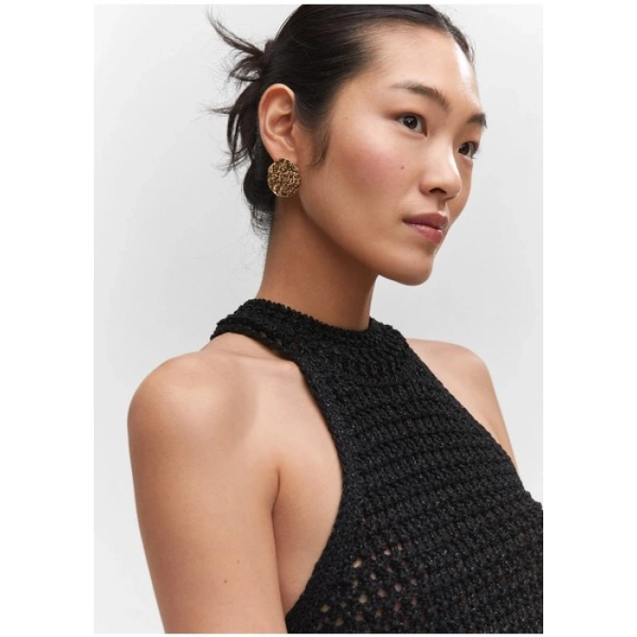 Mango Lurex Askılı Yaka Üst