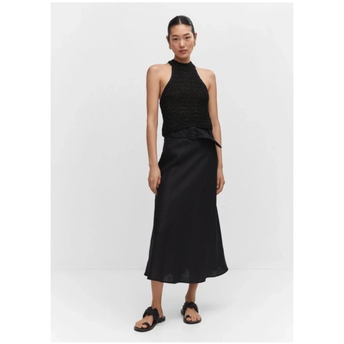 Mango Lurex Askılı Yaka Üst