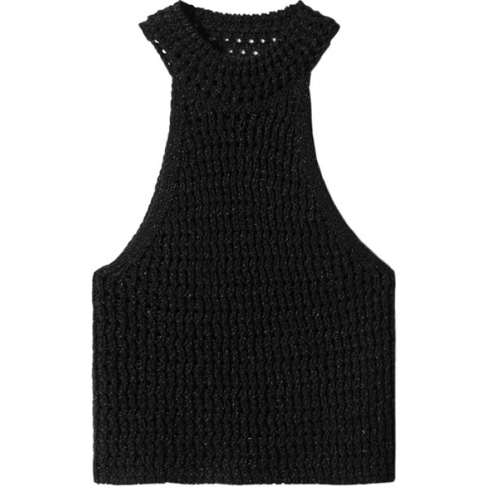 Mango Lurex Askılı Yaka Üst