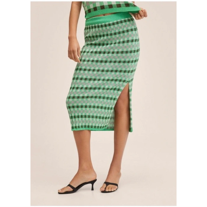 Mango Lurex Örme Etek