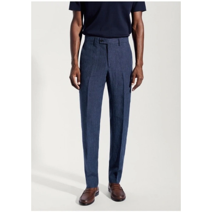Mango Man %100 Keten Takım Elbise Pantolonu