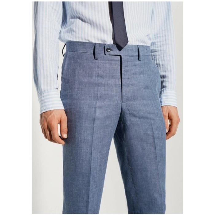Mango Man %100 Keten Takım Elbise Pantolonu