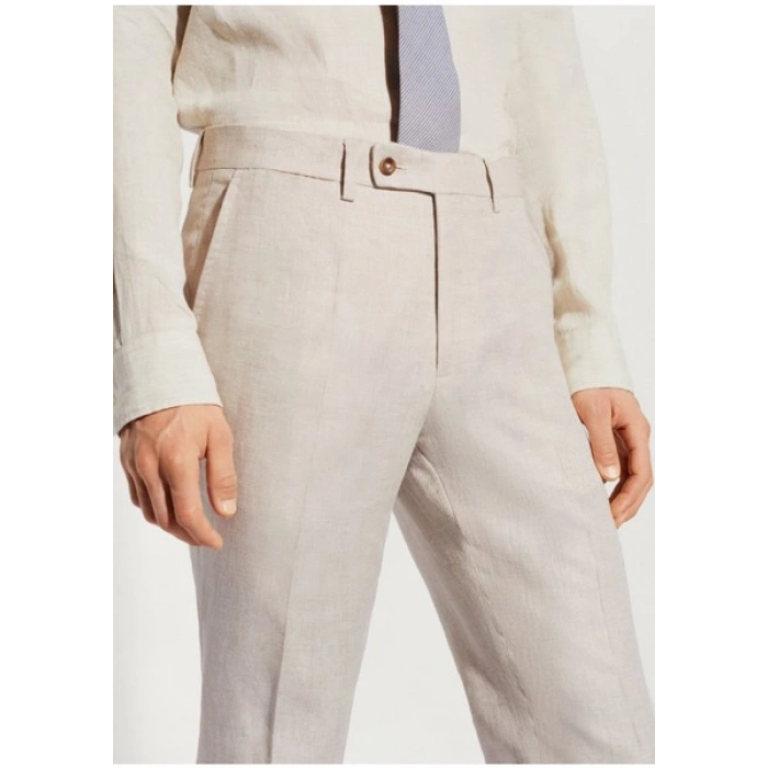 Mango Man %100 Keten Takım Elbise Pantolonu
