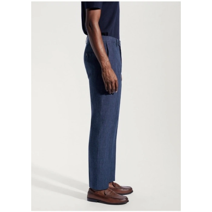 Mango Man %100 Keten Takım Elbise Pantolonu