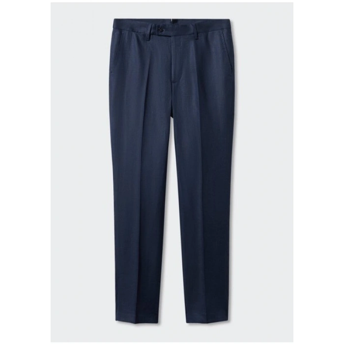 Mango Man %100 Keten Takım Elbise Pantolonu