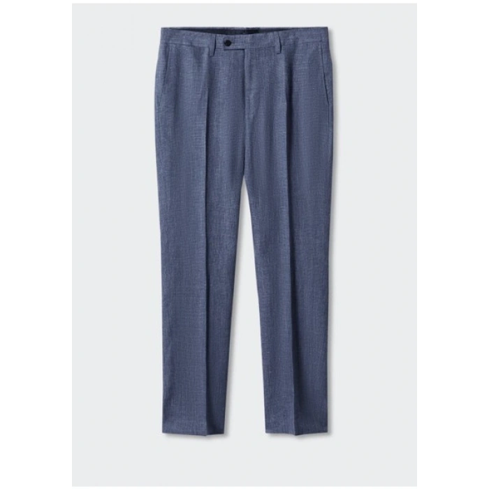 Mango Man %100 Keten Takım Elbise Pantolonu