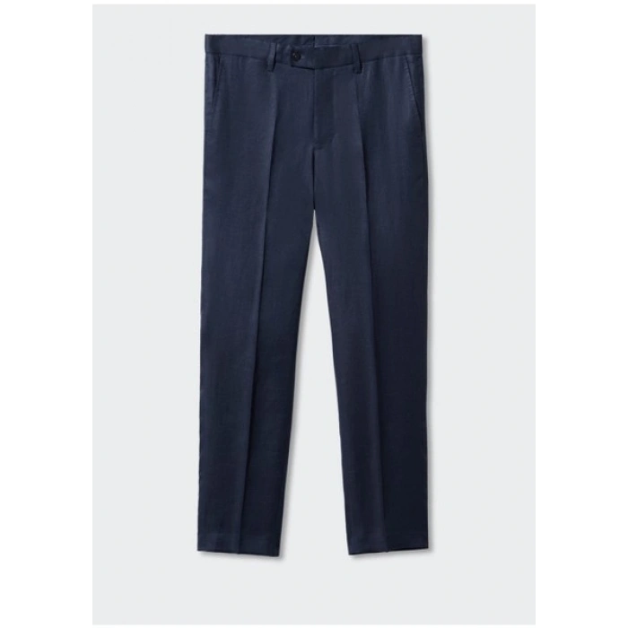 Mango Man %100 Keten Takım Elbise Pantolonu