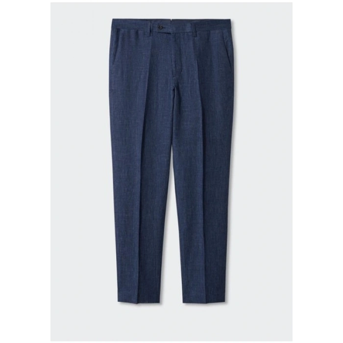 Mango Man %100 Keten Takım Elbise Pantolonu