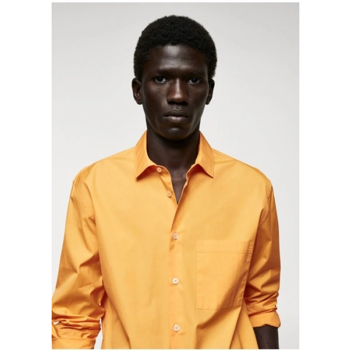 Mango Man %100 Pamuk Cepli Gömlek