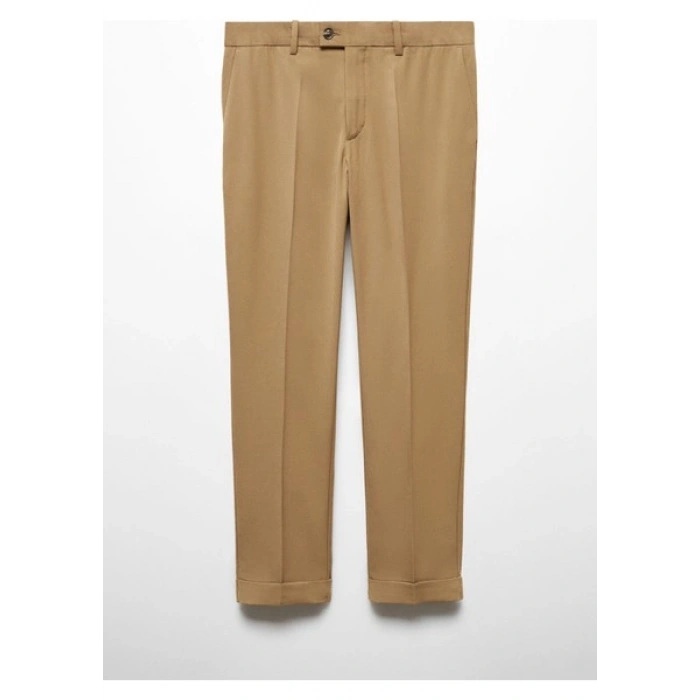 Mango Man Geri Dönüşümlü Kumaştan Slim Fit Pantolon