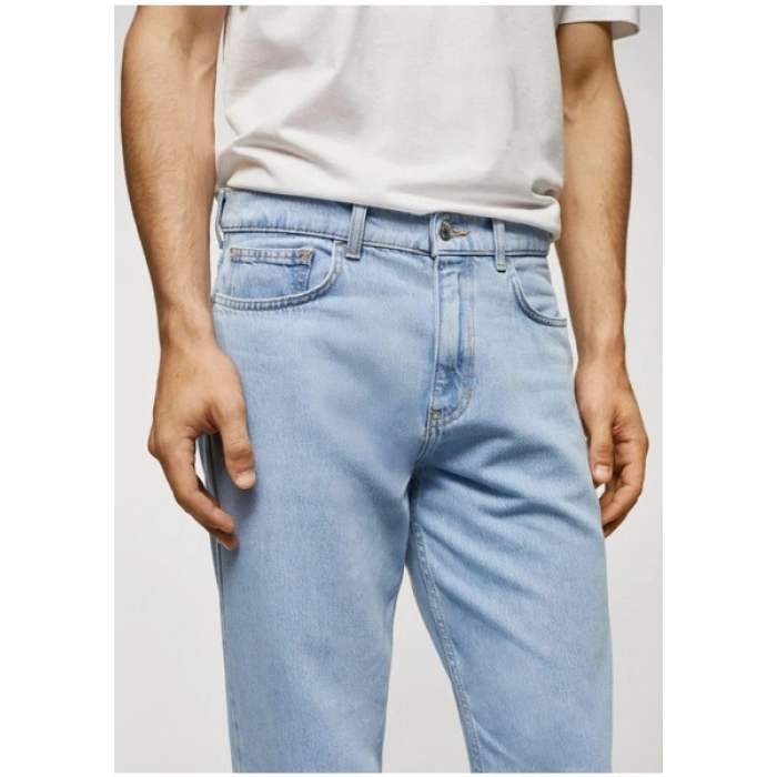 Mango Man Hafif Hafif Yıkama Dar Paça Jean