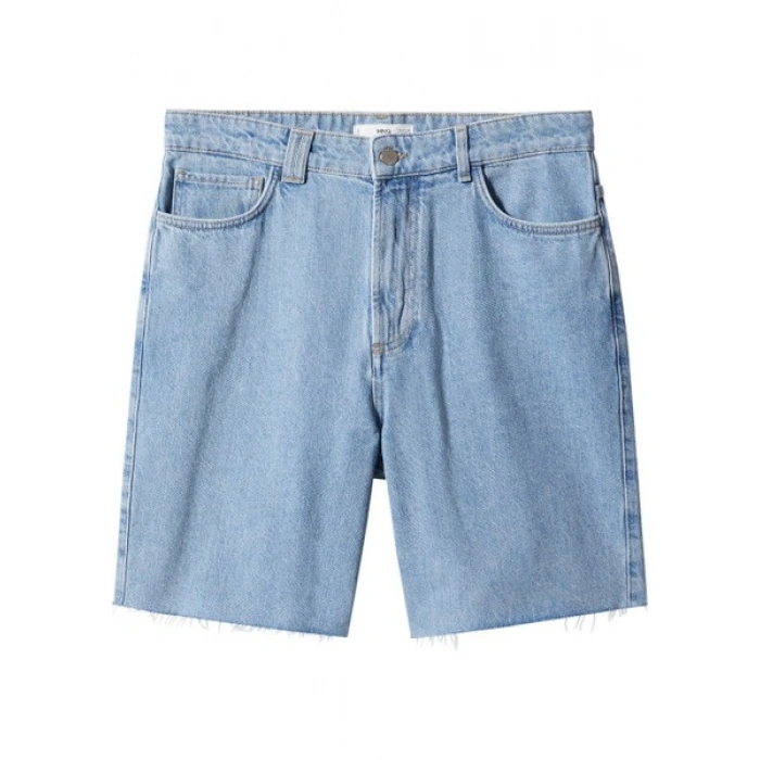 Mango Man Normal Kesim Denim Bermuda Şort