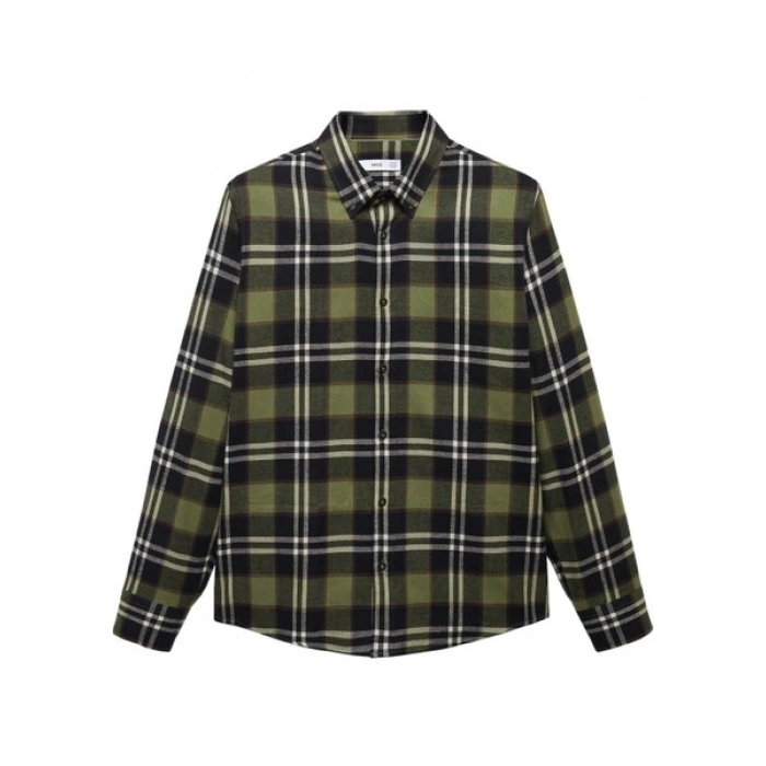 Mango Man Regular Fit Kareli Flanel Gömlek