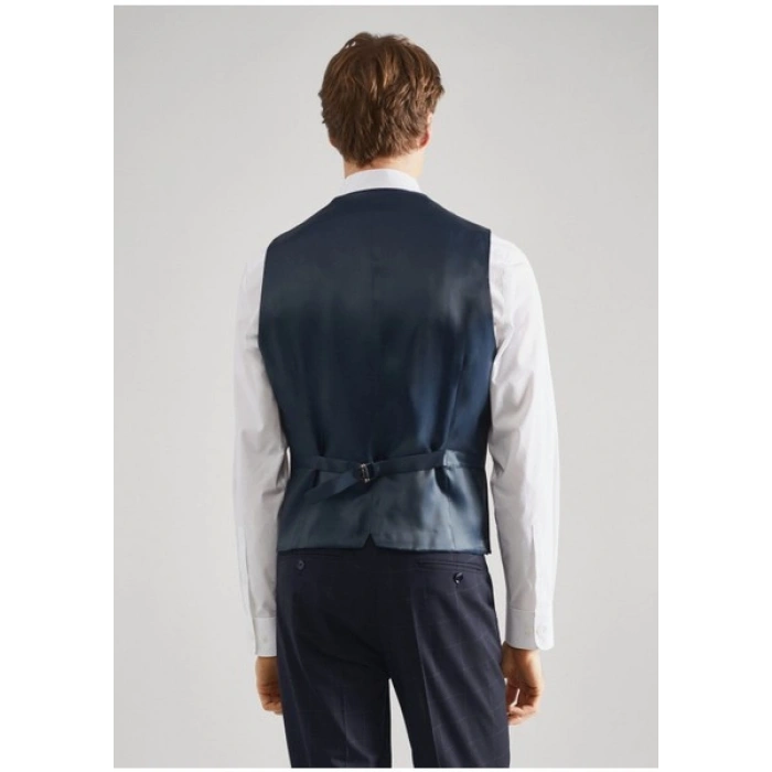 Mango Man Slim Fit Kareli Takım Yeleği