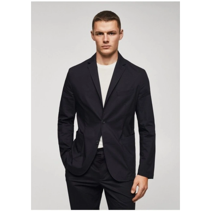 Mango Man Slim Fit Pamuklu Takım Blazer