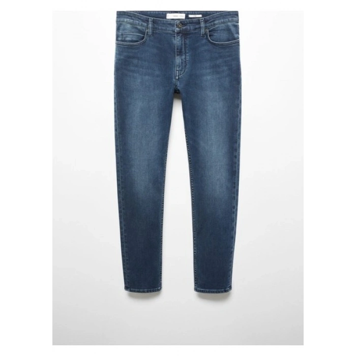 Mango Man Tom Daralan Paçalı Kısa Jean