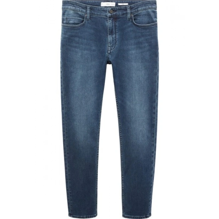 Mango Man Tom Daralan Paçalı Kısa Jean