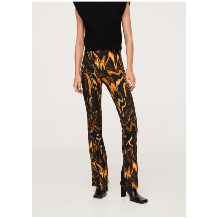 Mango Mermer Desenli Pantolon