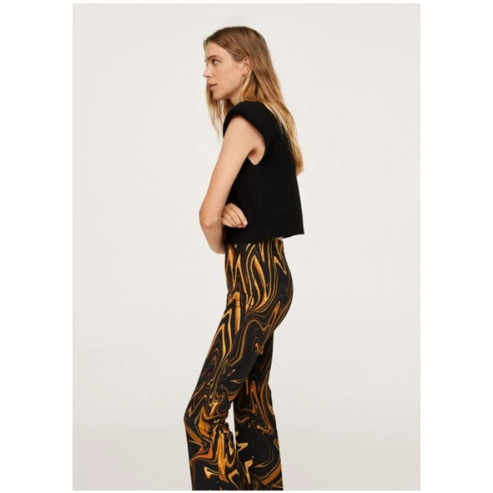 Mango Mermer Desenli Pantolon