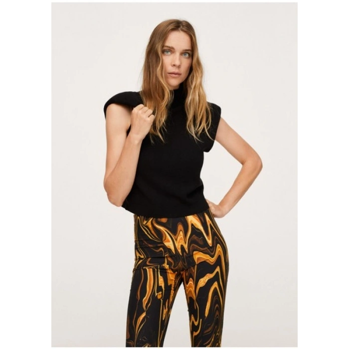 Mango Mermer Desenli Pantolon