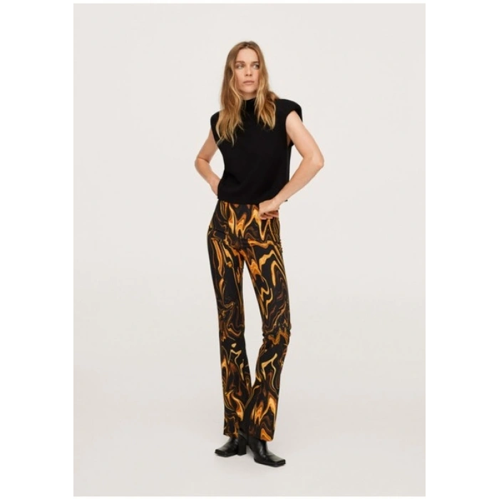 Mango Mermer Desenli Pantolon