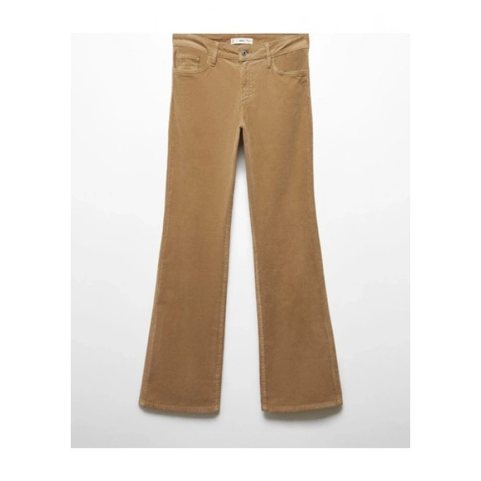 Mango Orta Bel Kadife Paça Pantolon