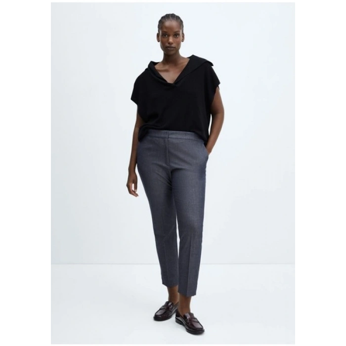 Mango Orta Bel Mid-Rise Dar Paça Pantolon