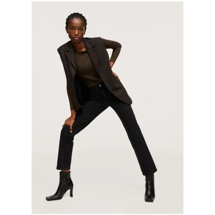 Mango Orta Bel Mid-Rise Düz Paça Jean