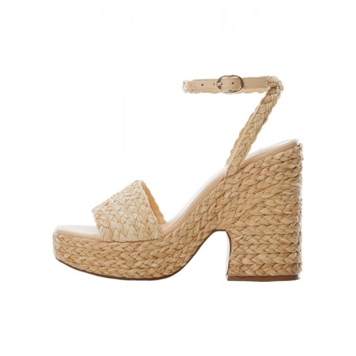 Mango Raffia Örgülü Sandalet