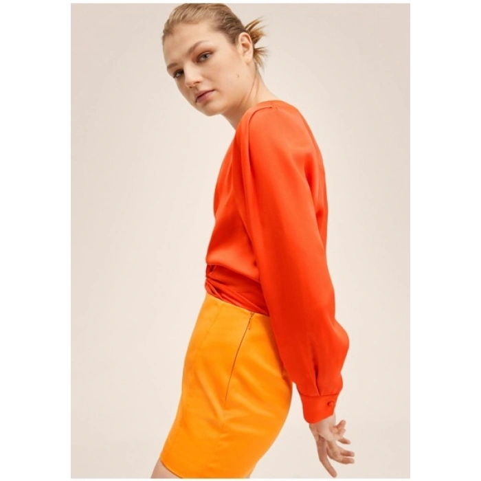 Mango Saten Kısa Bluz