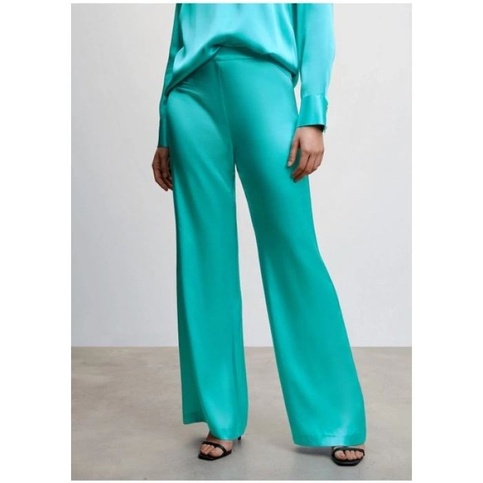 Mango Saten Palazzo Pantolon