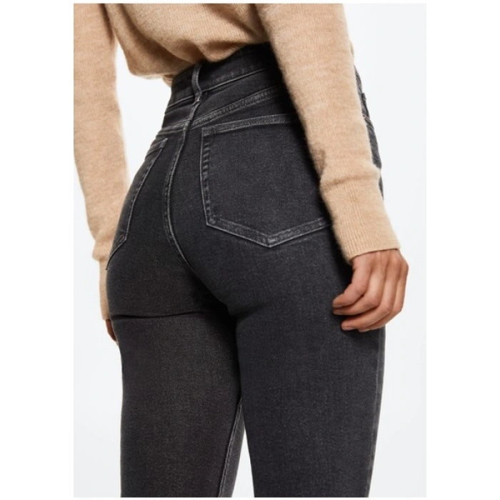 Mango Soho Yüksek Bel Dar Paça Pantolon
