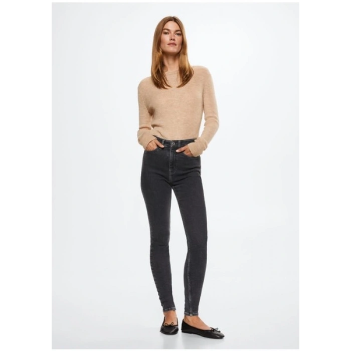 Mango Soho Yüksek Bel Dar Paça Pantolon
