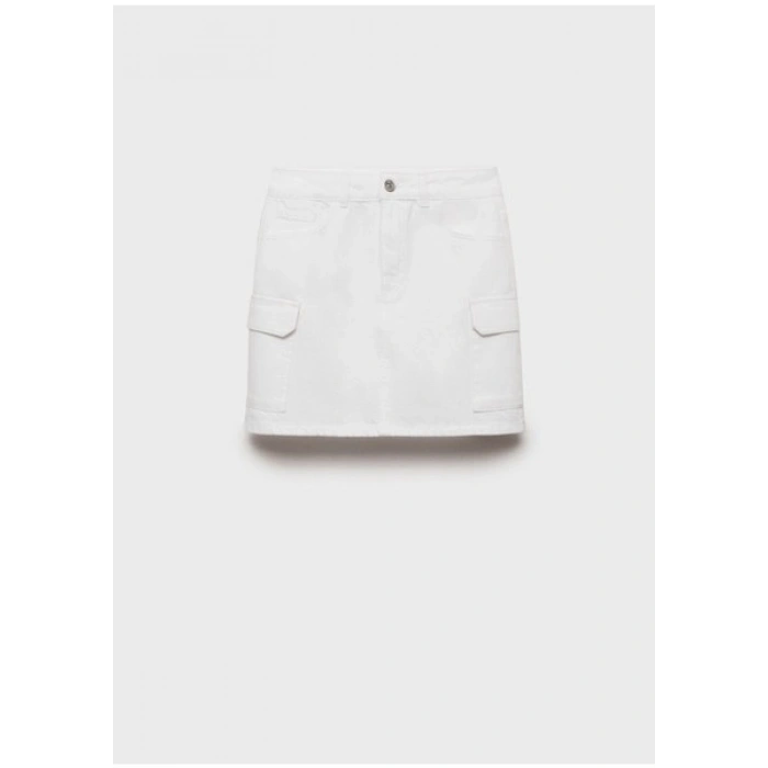 Mango Teen Kargo Cepli Mini Etek