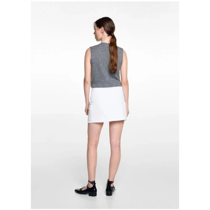 Mango Teen Kargo Cepli Mini Etek